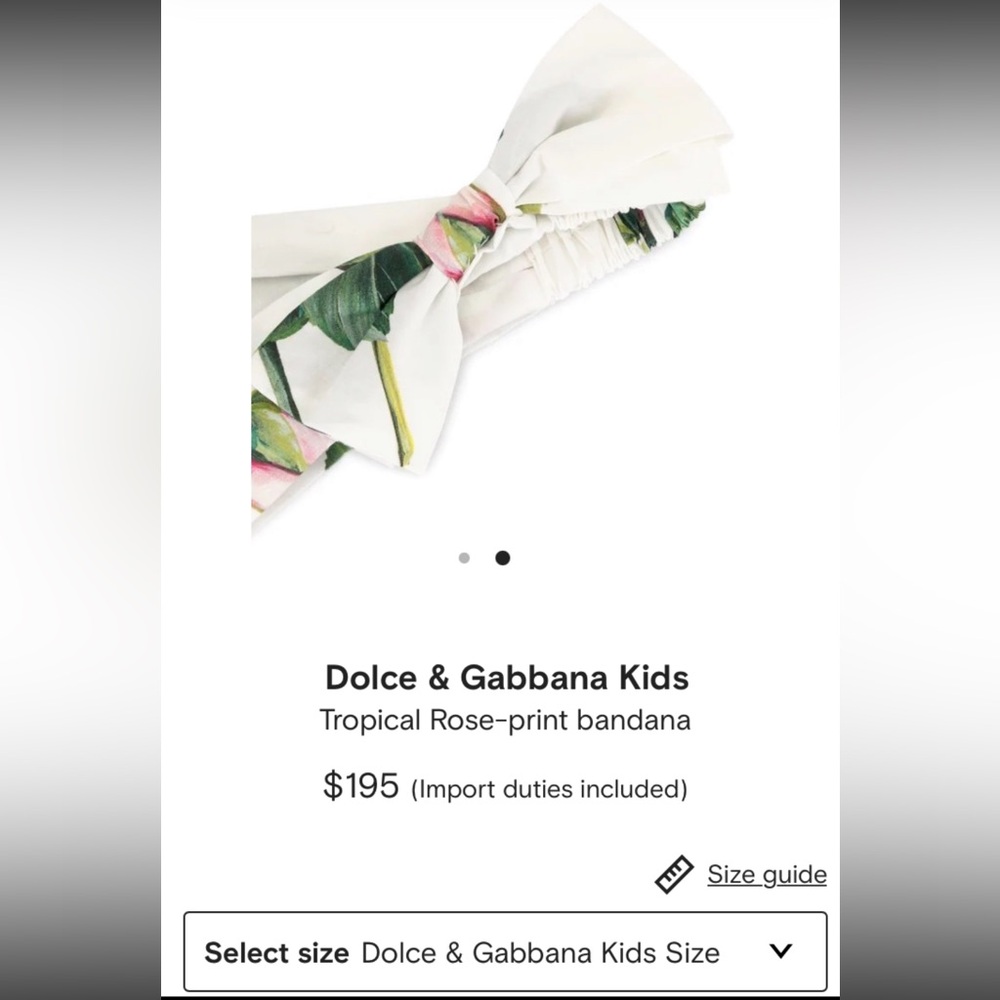 DOLCE & GABBANA Tropical Rose Headband
